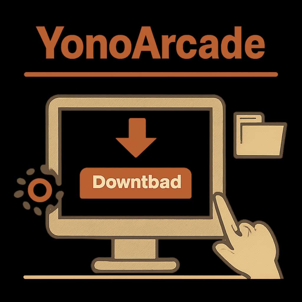 Illustration explaining YonoArcade Download process