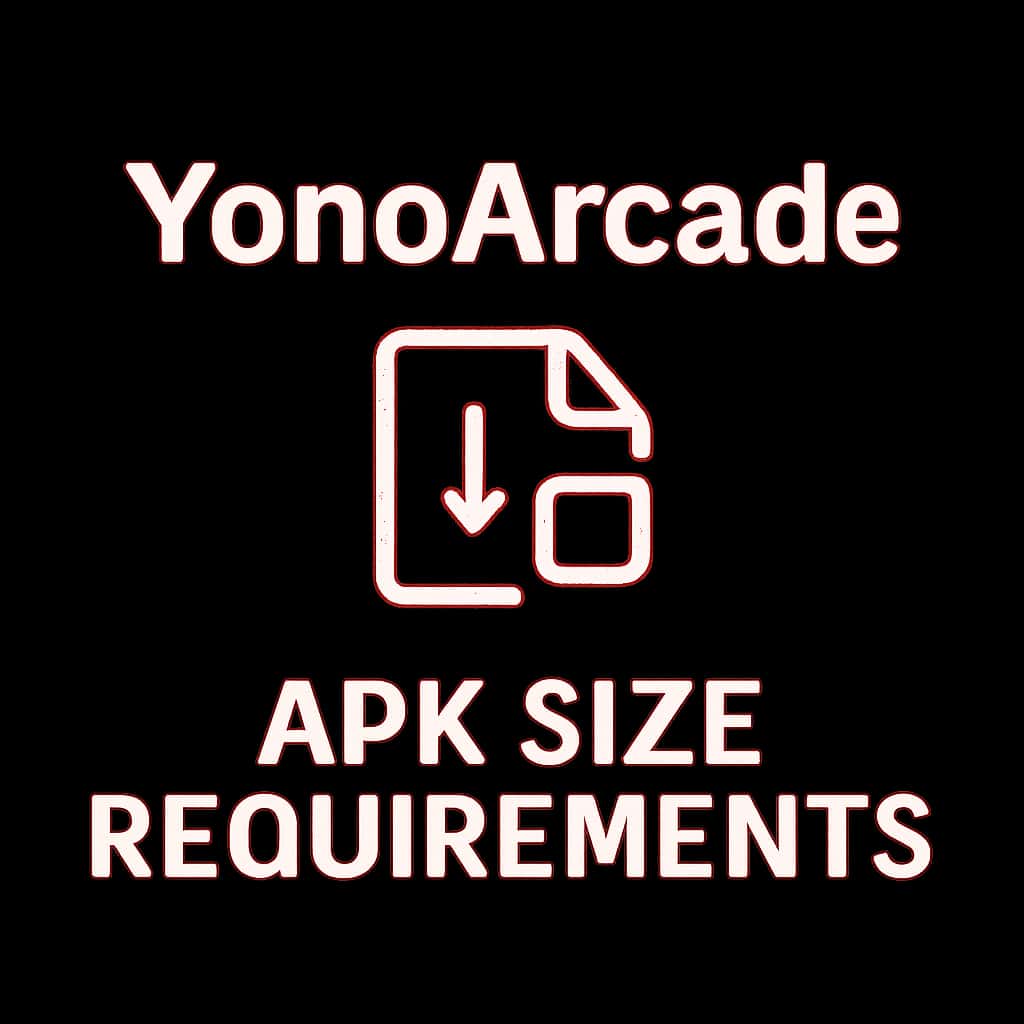 Badge representing YonoArcade APK Size Requirements.