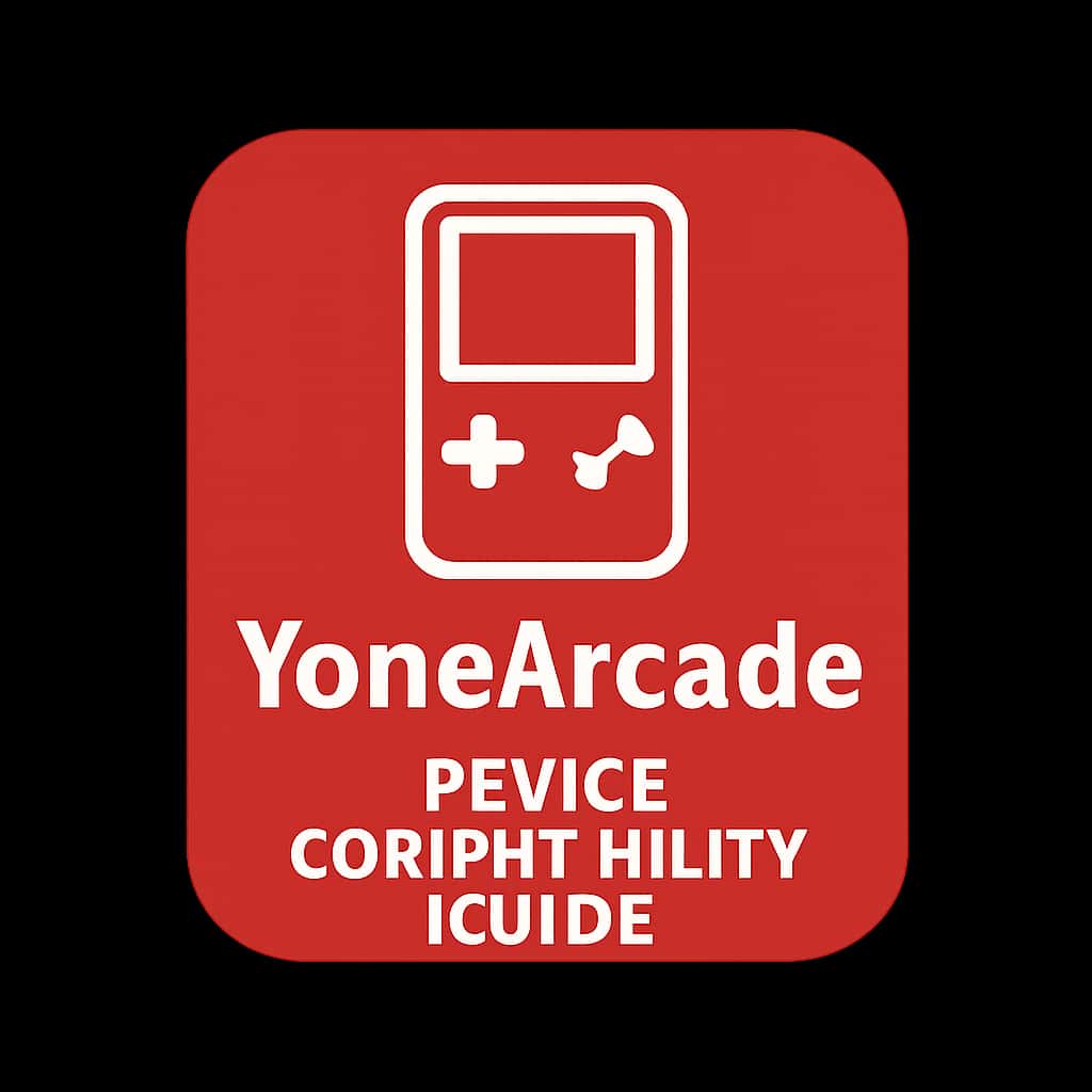 Badge representing YonoArcade Device Compatibility Guide.